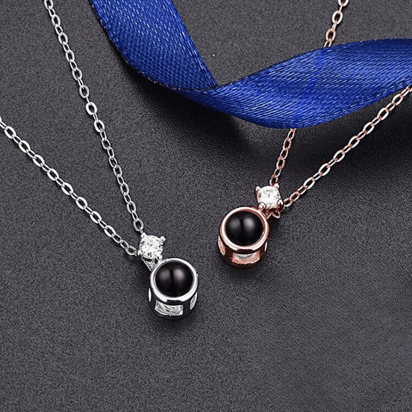 Diamond Necklace - W/ Photo Projection - Swaveo Jewelry