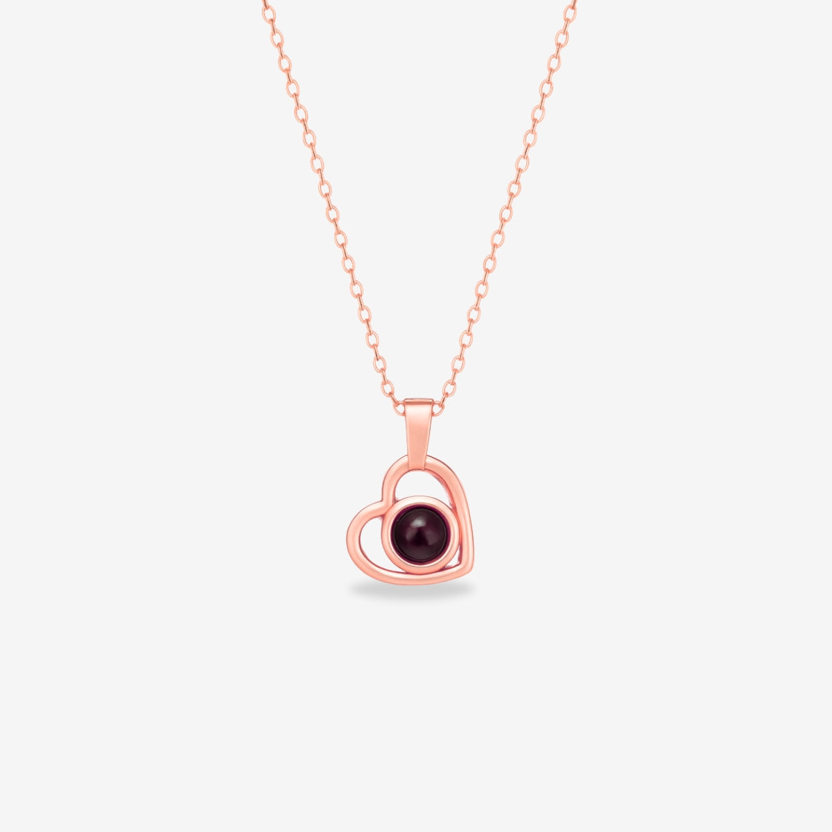 Heart-Shaped Necklace - W/ Photo Projection