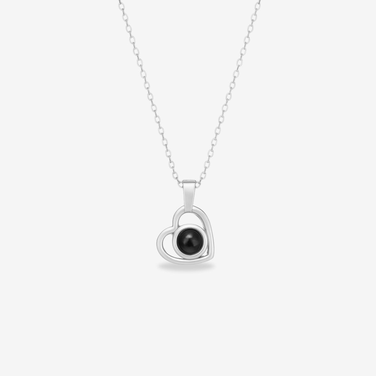 Heart-Shaped Necklace - W/ Photo Projection