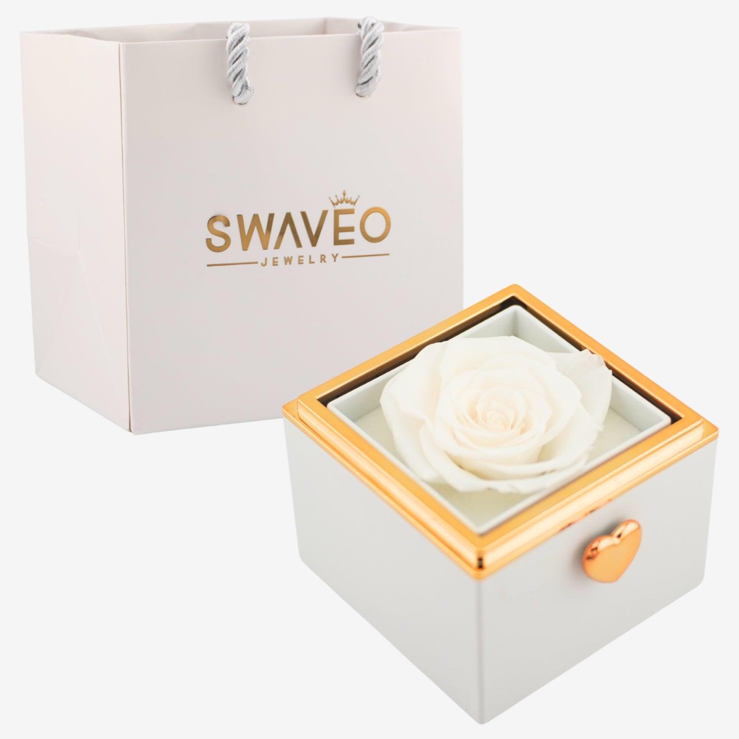 Flip Rose Box - W/ Promise Ring - Swaveo Jewelry