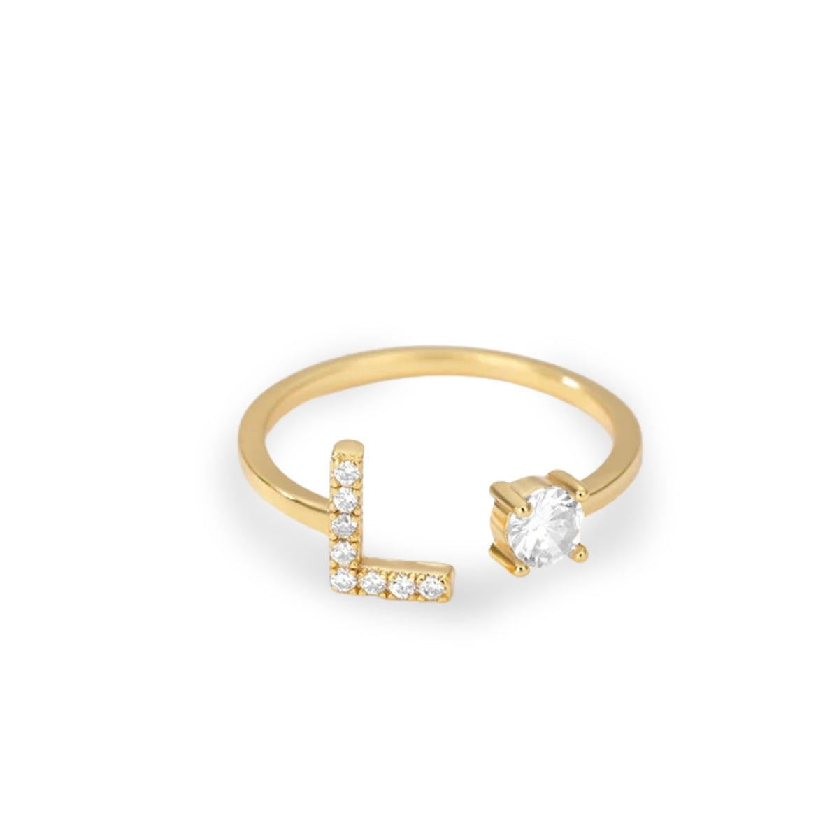 Forever Yours Initial Ring