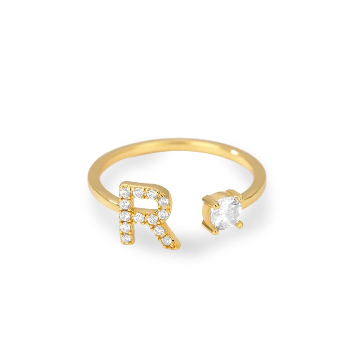 Forever Yours Initial Ring