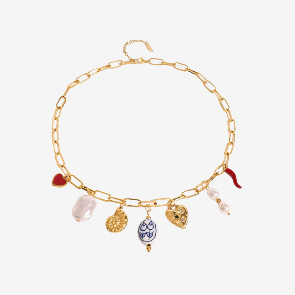 Coastal Link Charm Necklace
