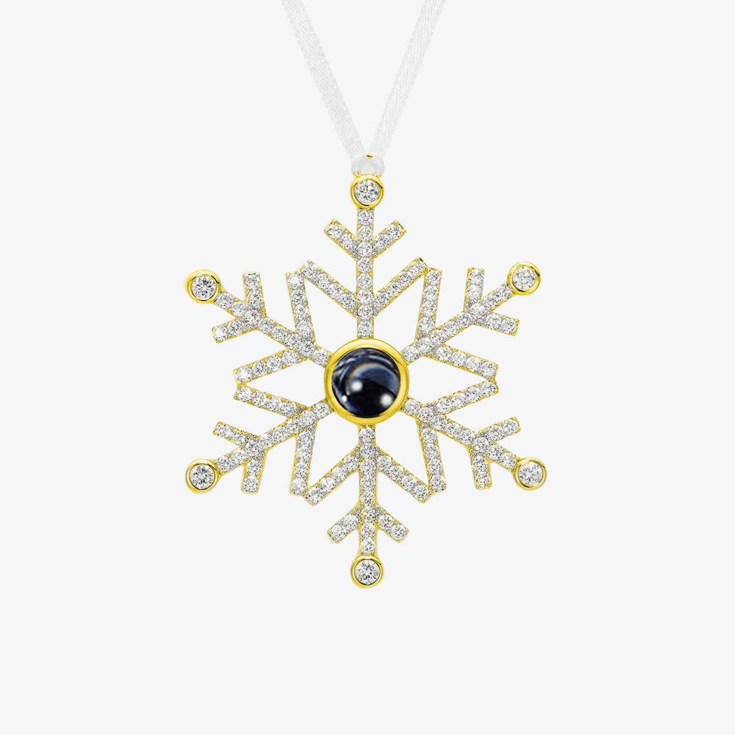 Snowflake Ornament W/ Photo Projection - Swaveo Jewelry