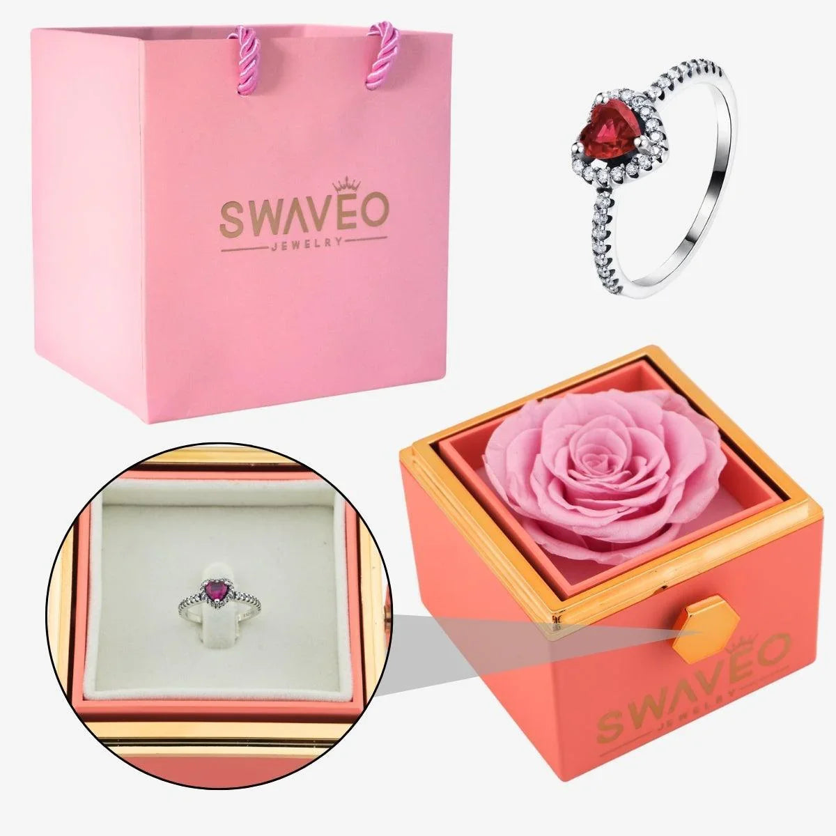 Eternal Rose Box with Promise Ring