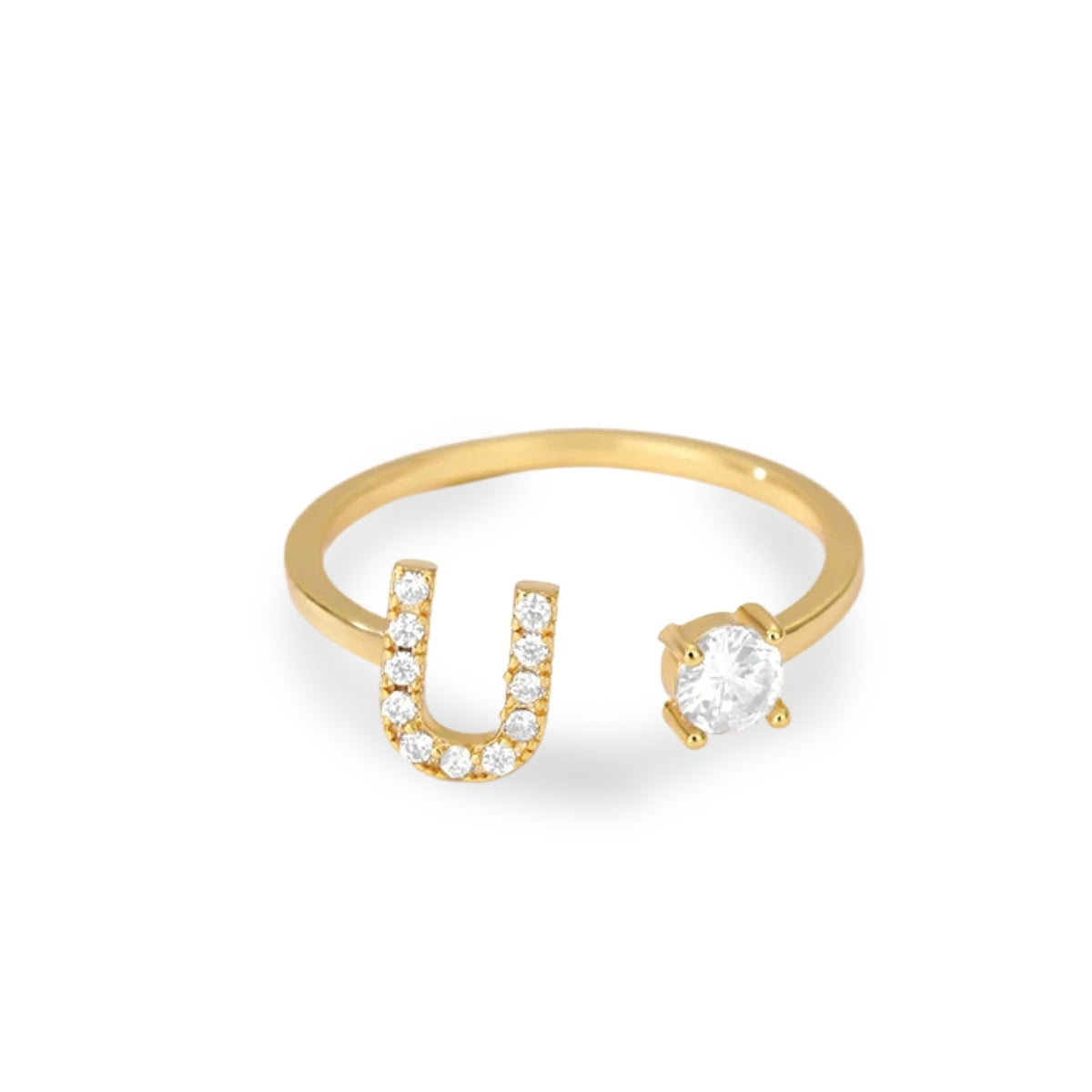 Forever Yours Initial Ring