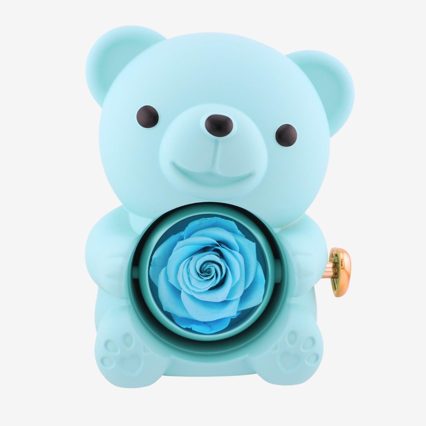 Forever Rose Bear W/ Engraved Necklace - Swaveo Jewelry