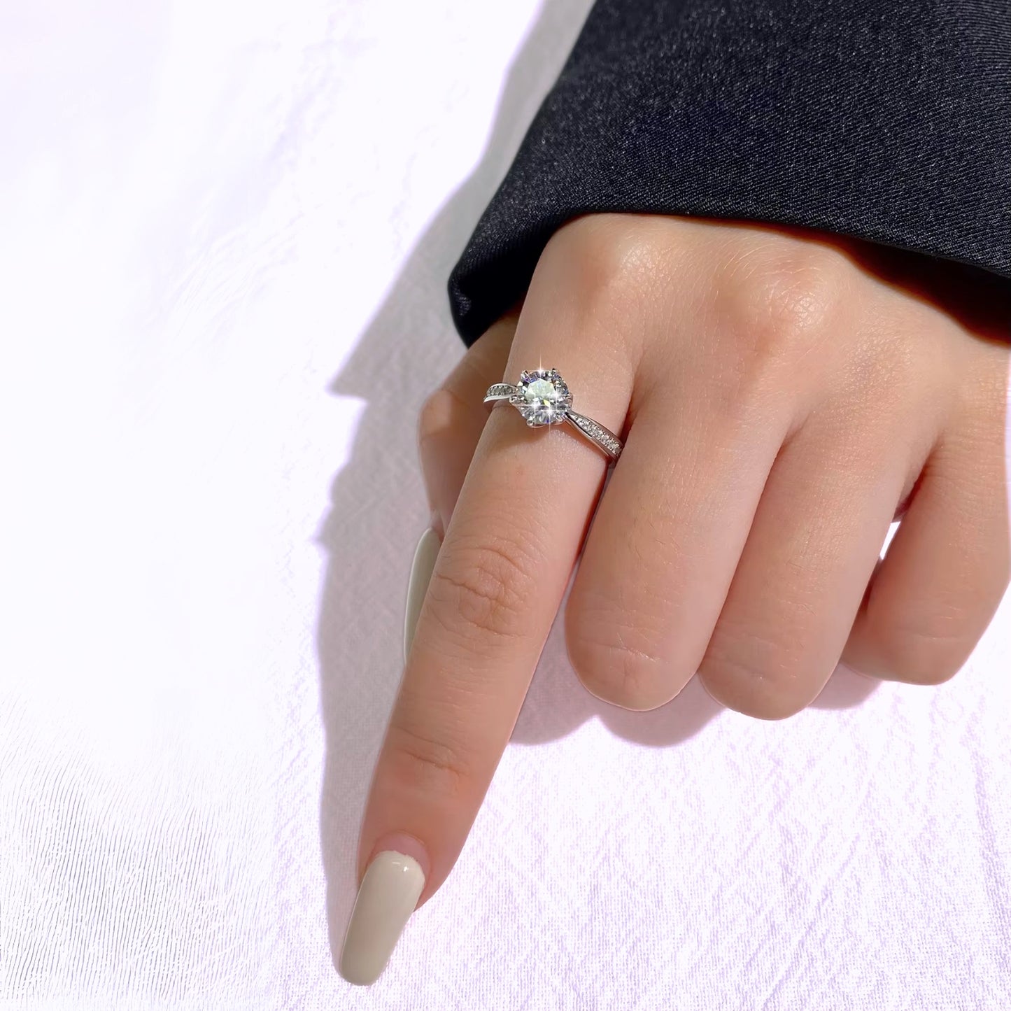 Regal Sparkle Promise Ring