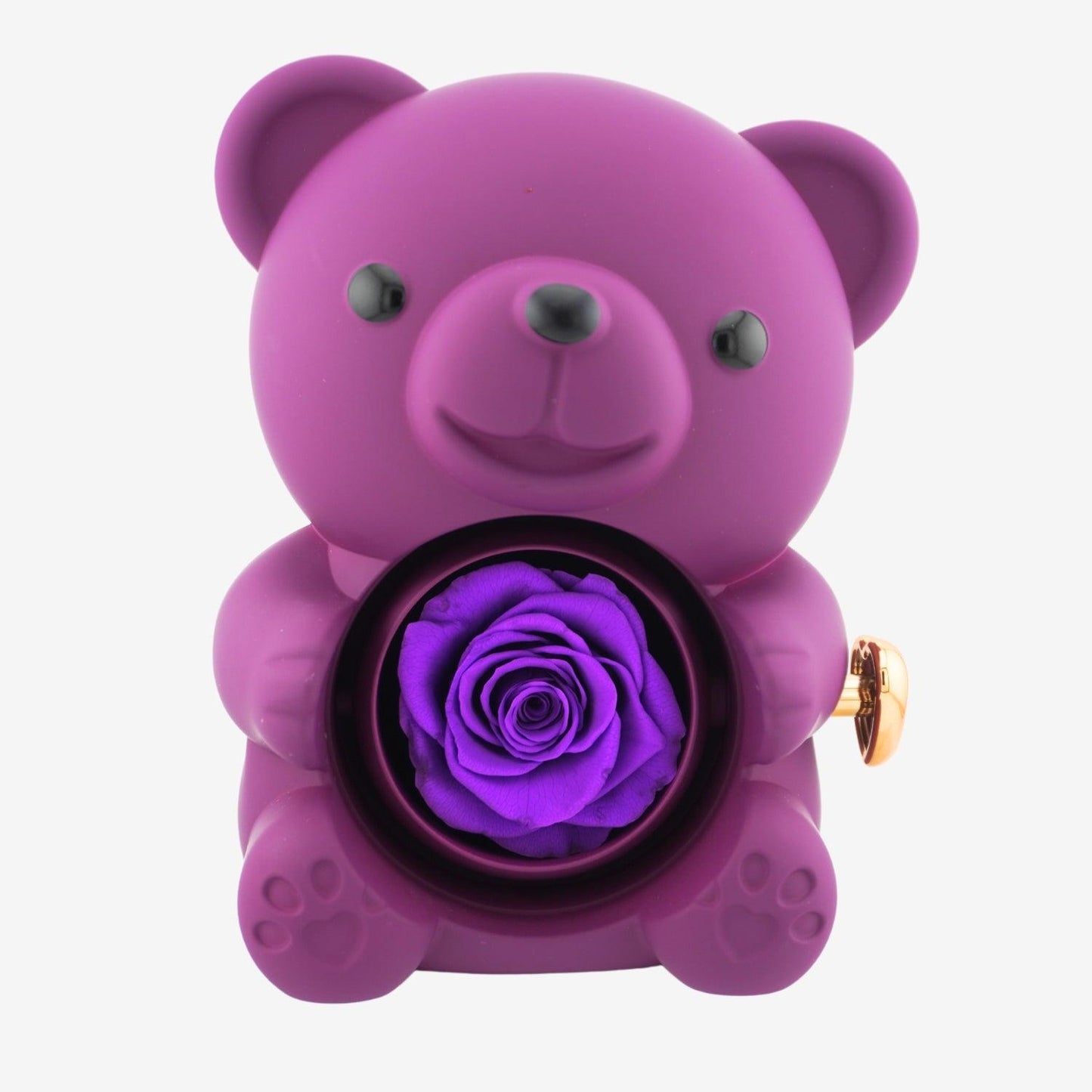 Forever Rose Bear W/ Engraved Necklace - Swaveo Jewelry