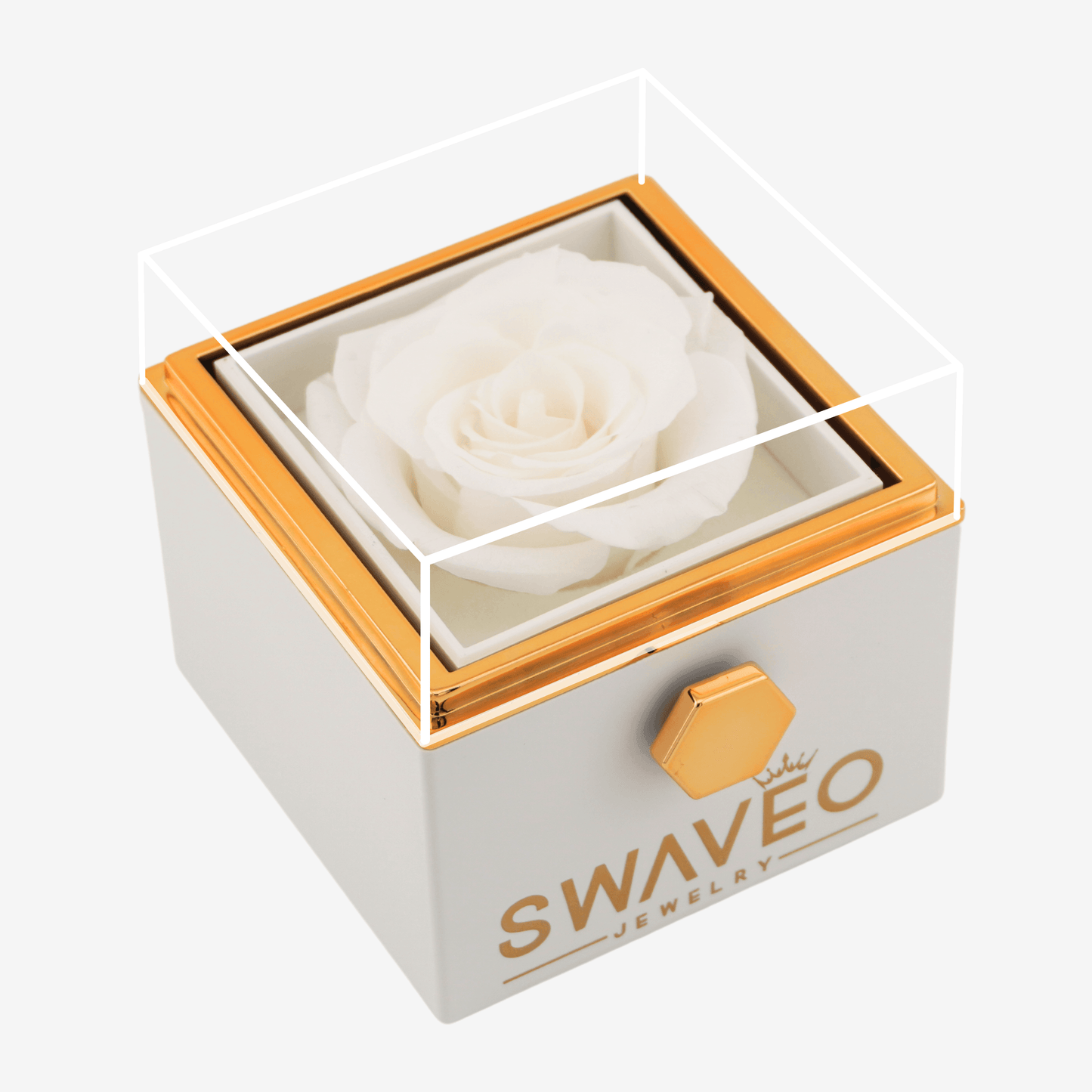 Rotating Rose Box W/ Eternal Heart Necklace - Swaveo Jewelry
