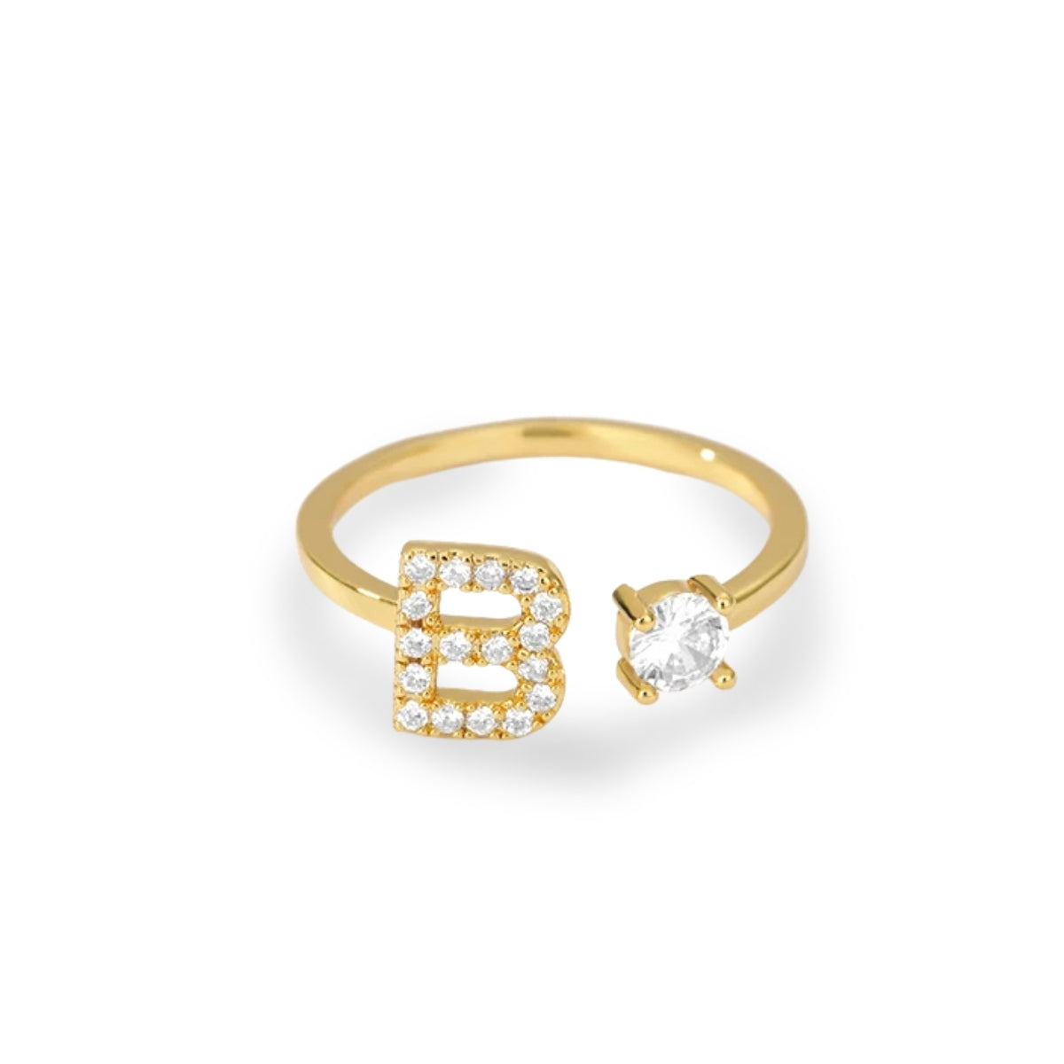 Forever Yours Initial Ring