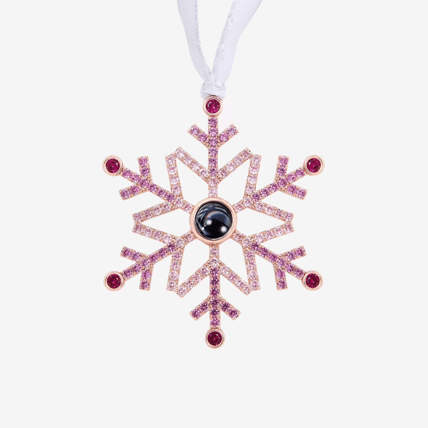 Snowflake Ornament W/ Photo Projection - Swaveo Jewelry