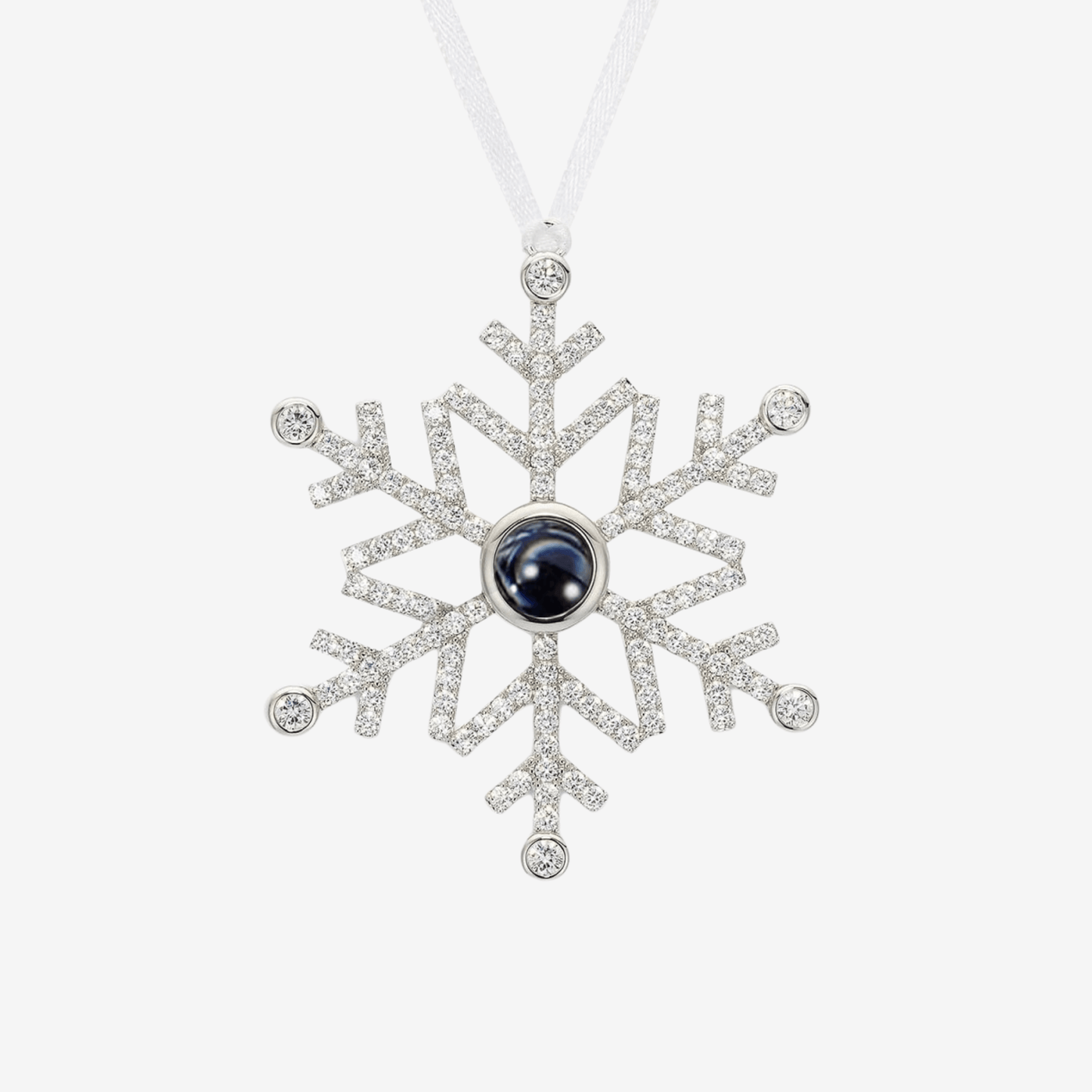 Snowflake Ornament W/ Photo Projection - Swaveo Jewelry