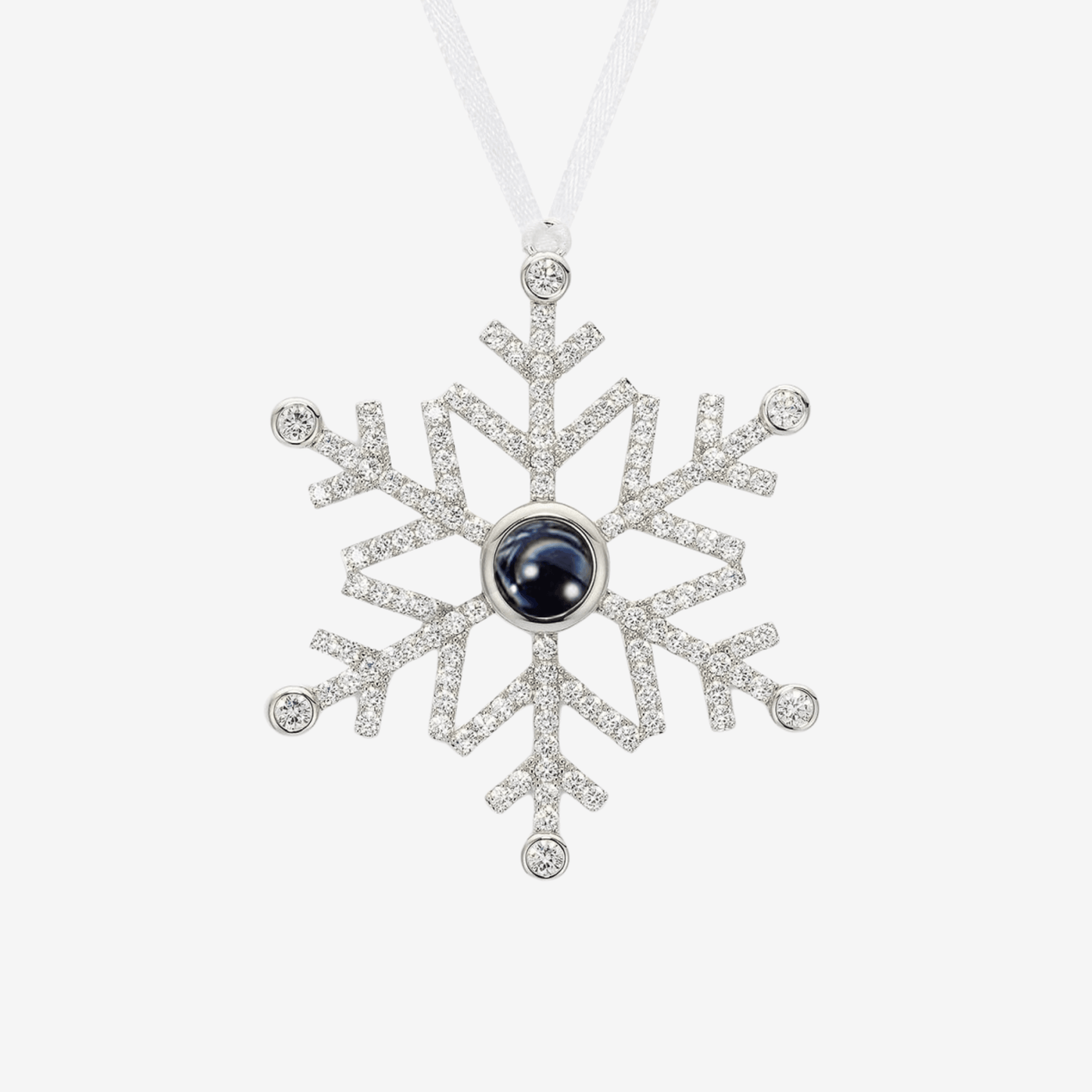 Snowflake Ornament W/ Photo Projection - Swaveo Jewelry