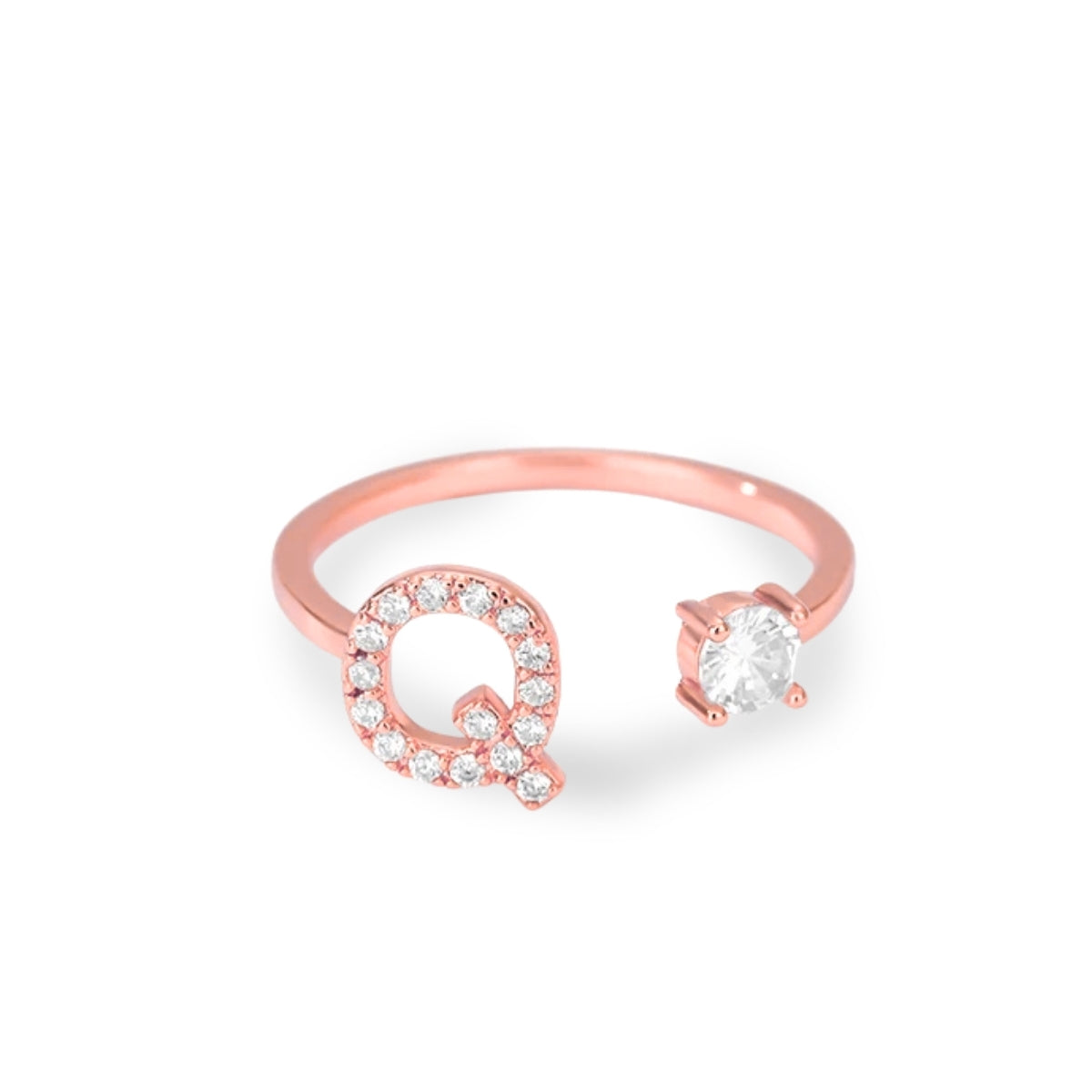 Forever Yours Initial Ring