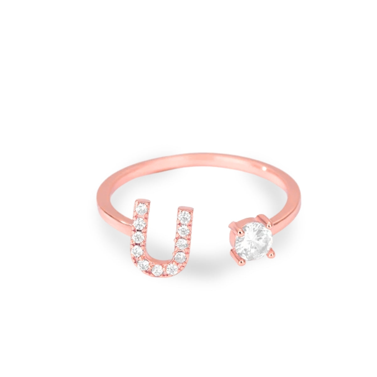 Forever Yours Initial Ring