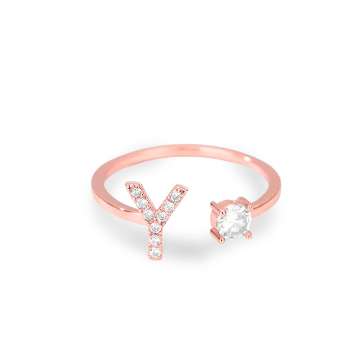 Forever Yours Initial Ring