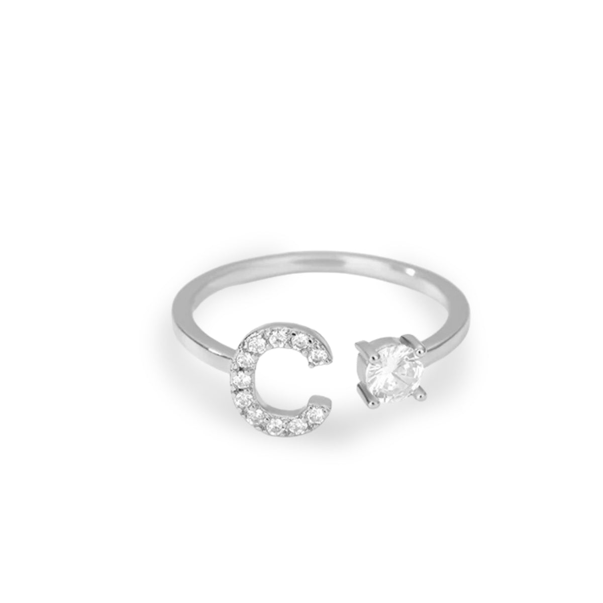 Forever Yours Initial Ring