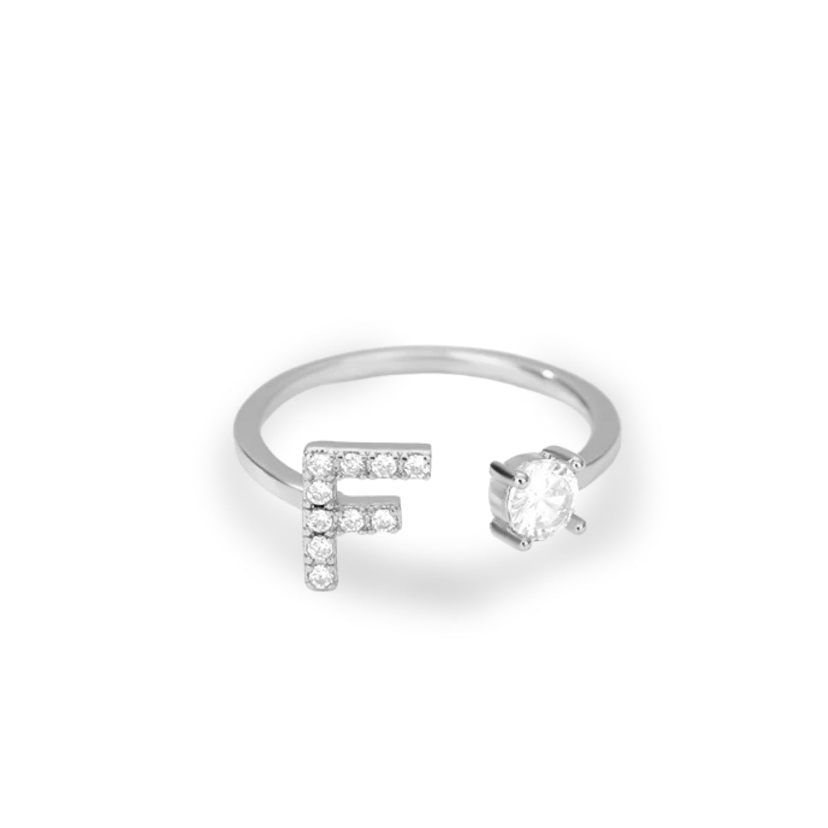 Forever Yours Initial Ring