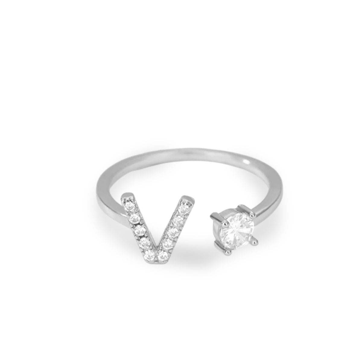 Forever Yours Initial Ring