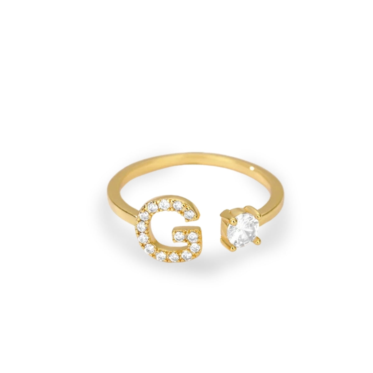 Forever Yours Initial Ring