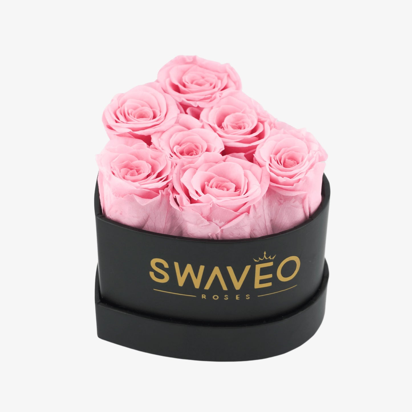 Eternal Heart Rose Box W/ 7 Forever Roses - Swaveo Jewelry