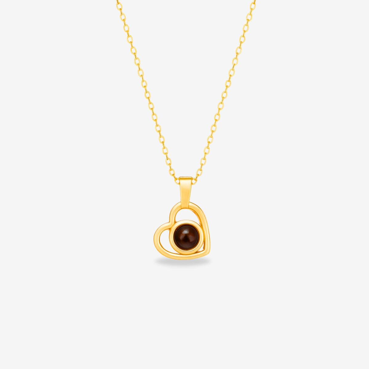 Heart-Shaped Necklace - W/ Photo Projection