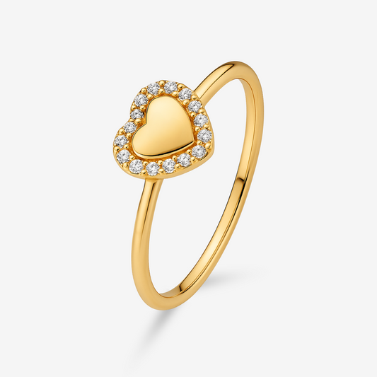 Engravable Heart Promise Ring