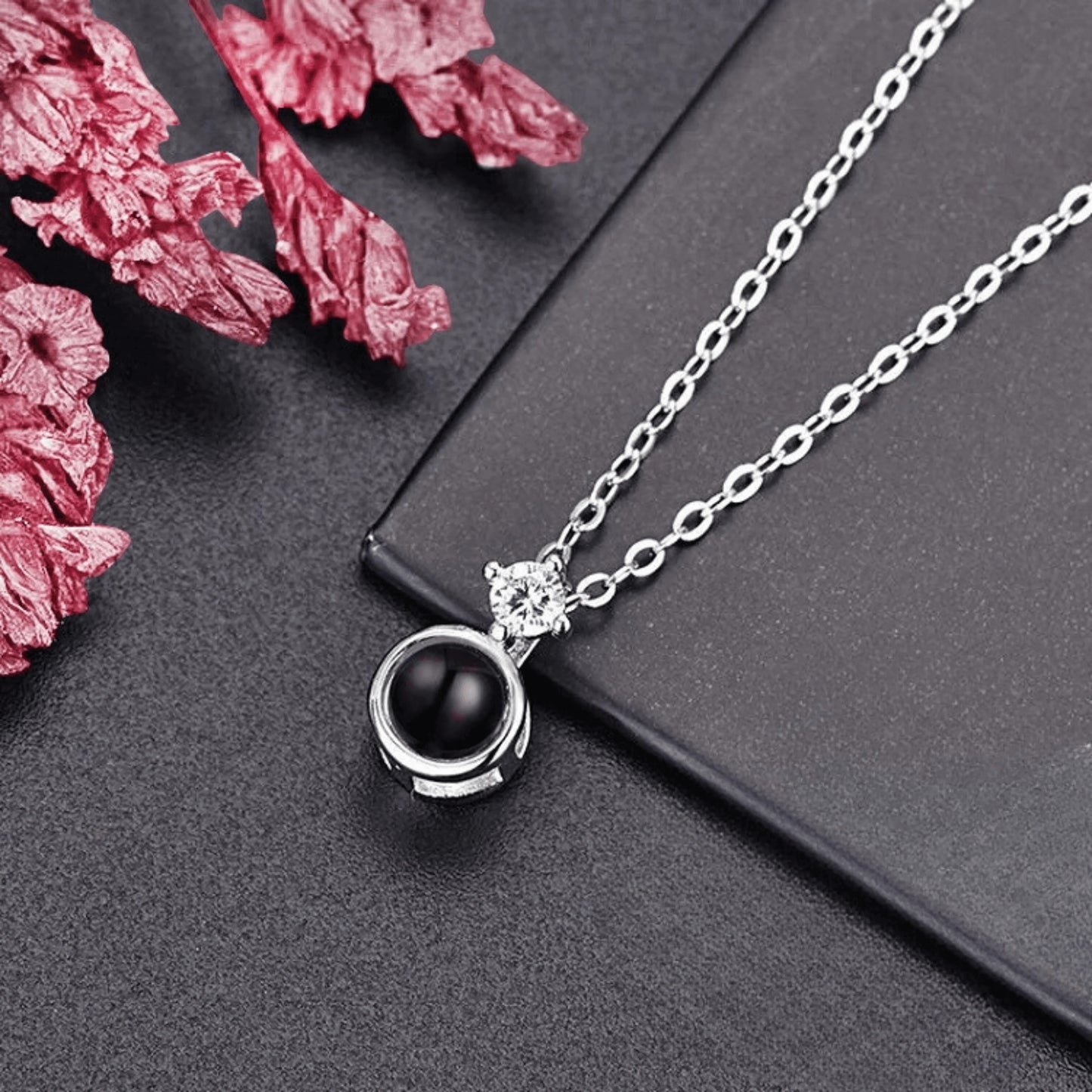 Diamond Necklace - W/ Photo Projection - Swaveo Jewelry