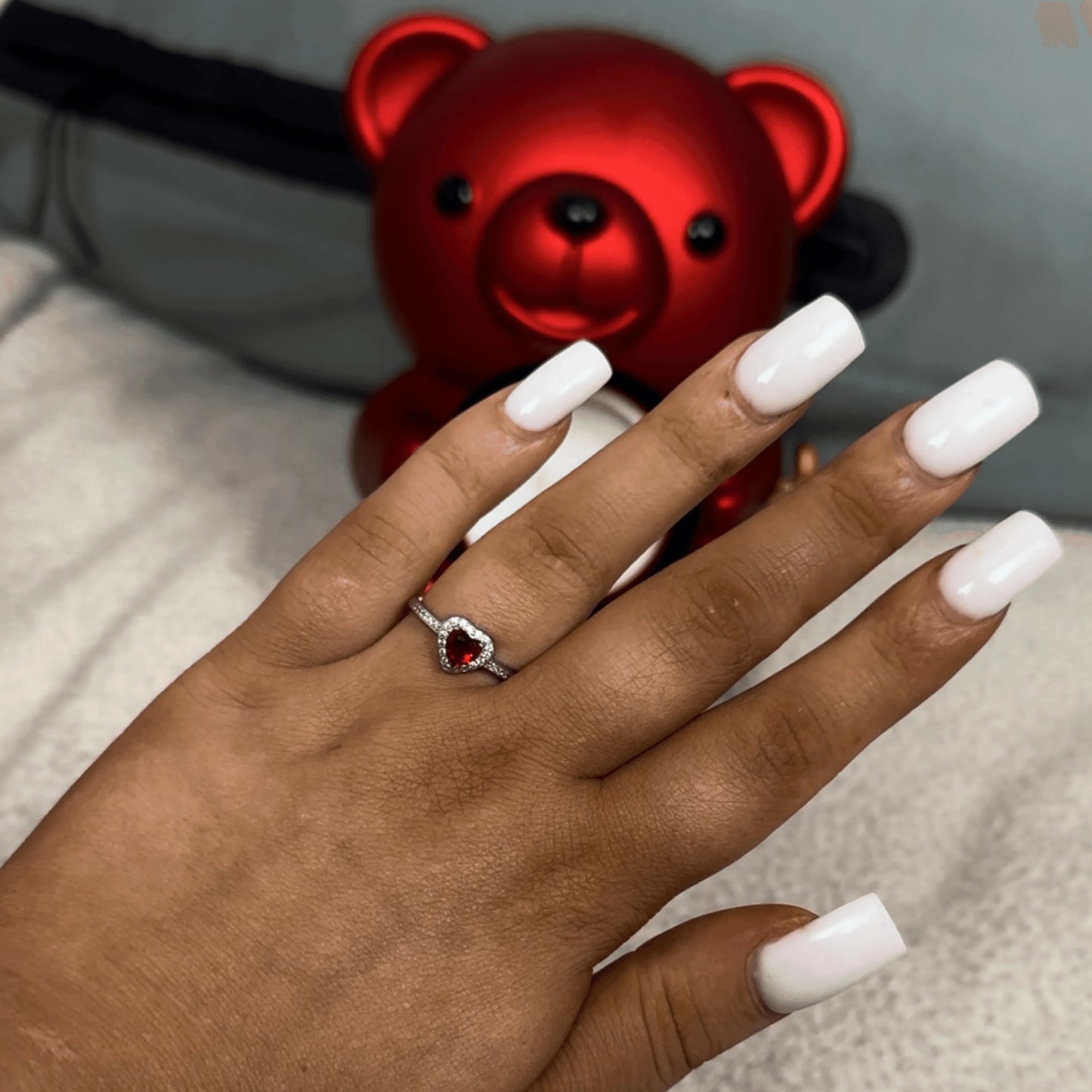 Forever Rose Bear W/ Promise Ring - Swaveo Jewelry