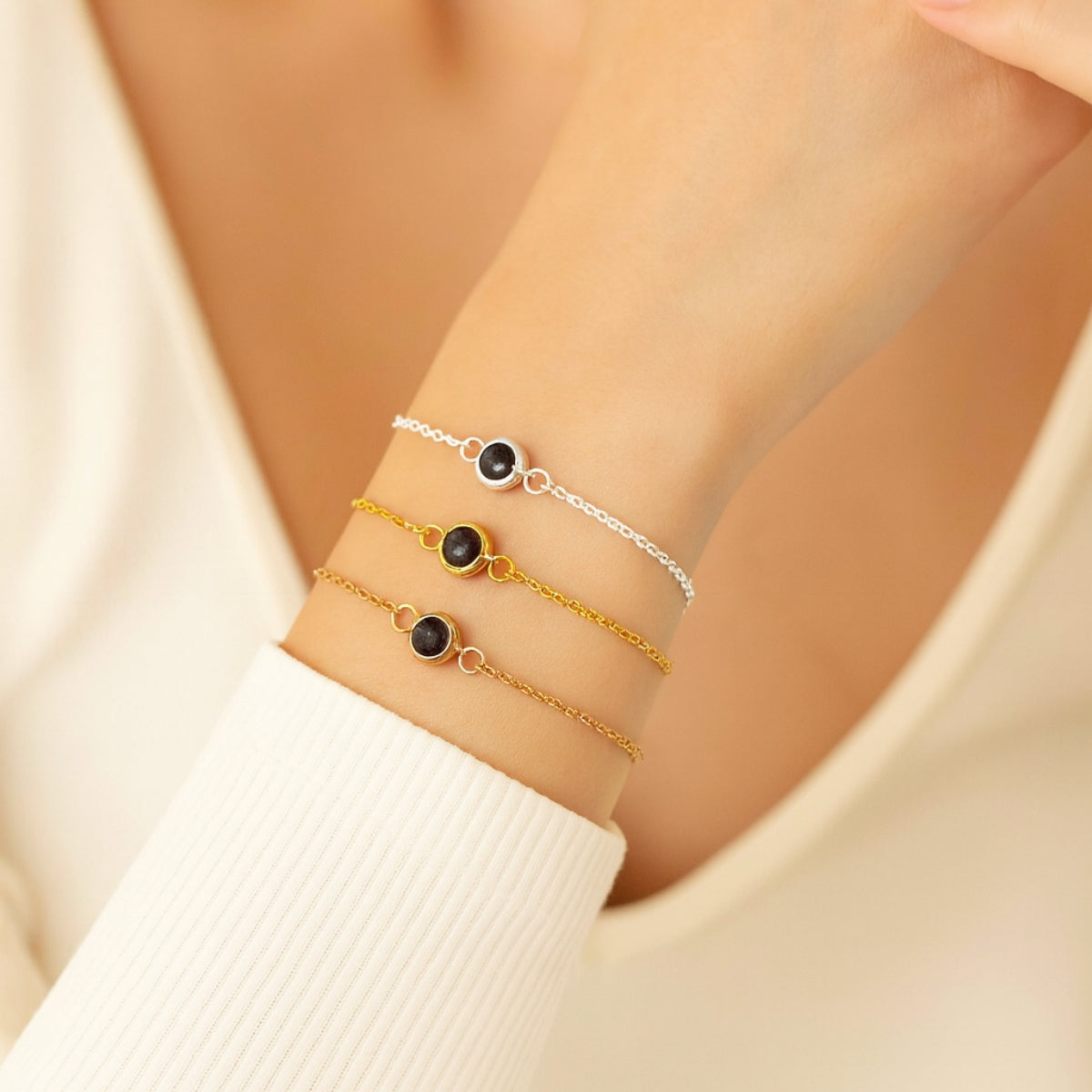 Chain Bracelet - W/ Photo Projection