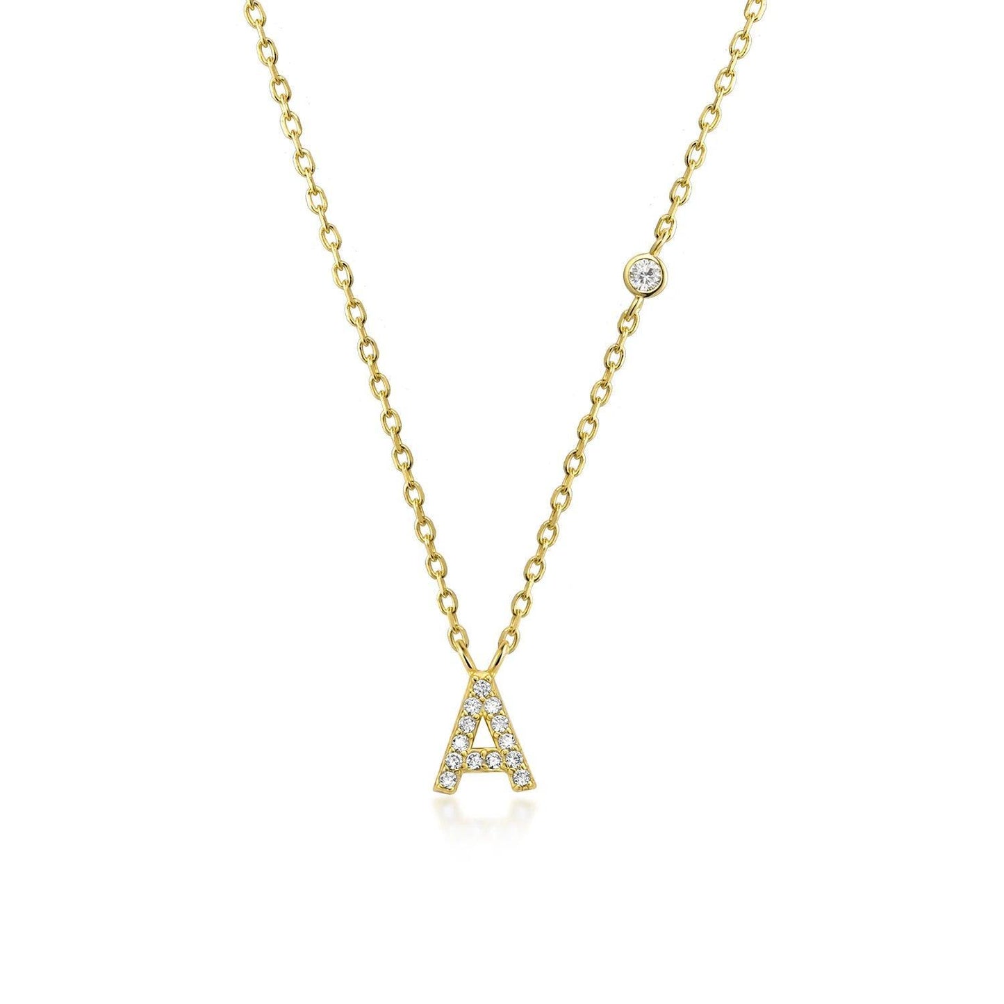 Ivy Initial Necklace - Swaveo Jewelry