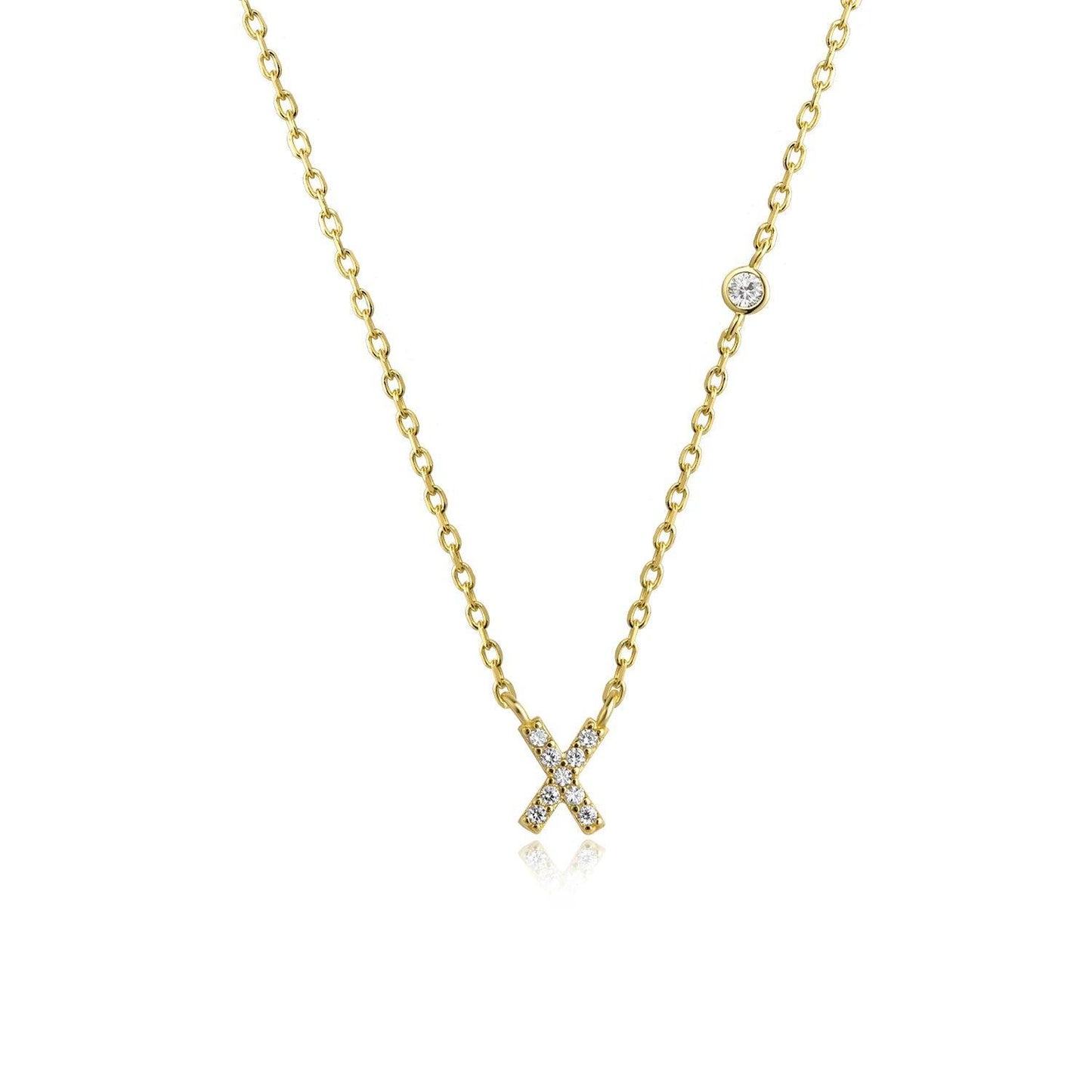 Ivy Initial Necklace - Swaveo Jewelry