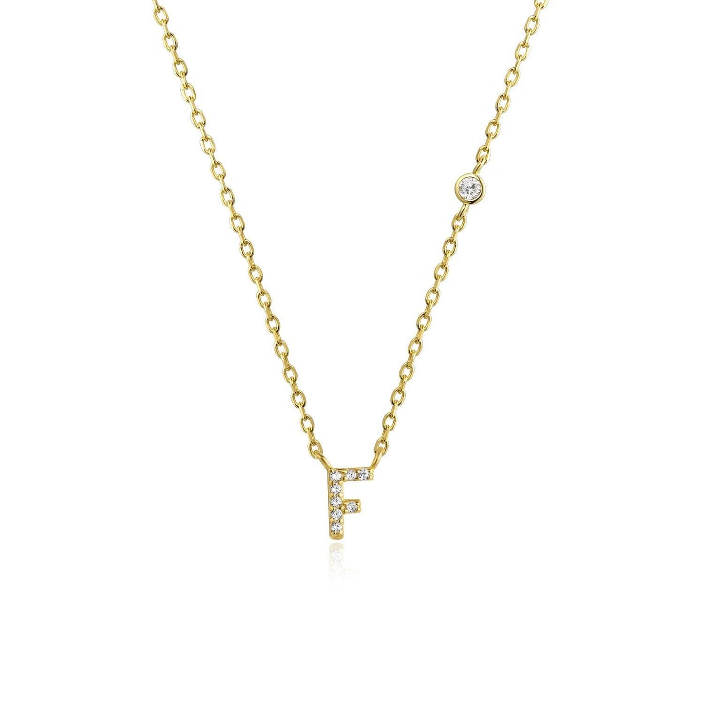 Ivy Initial Necklace - Swaveo Jewelry