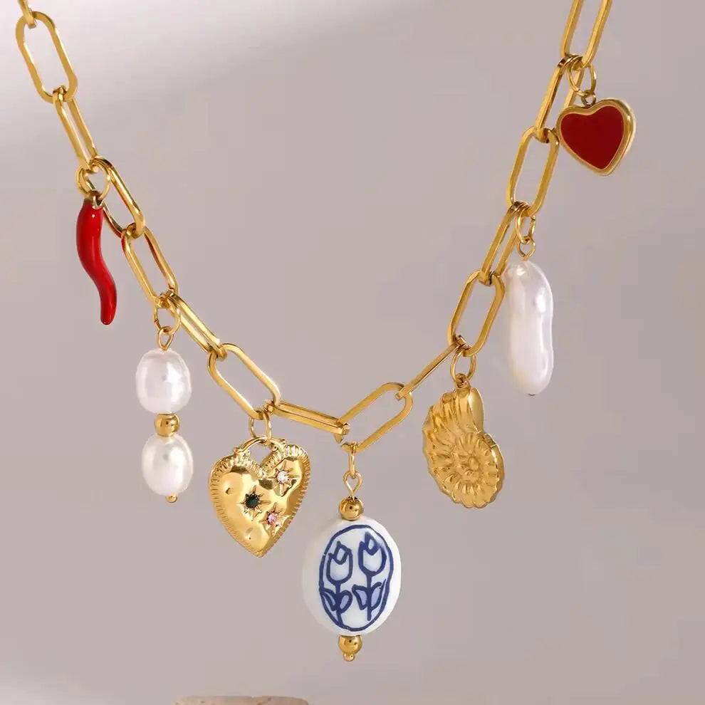 Coastal Link Charm Necklace