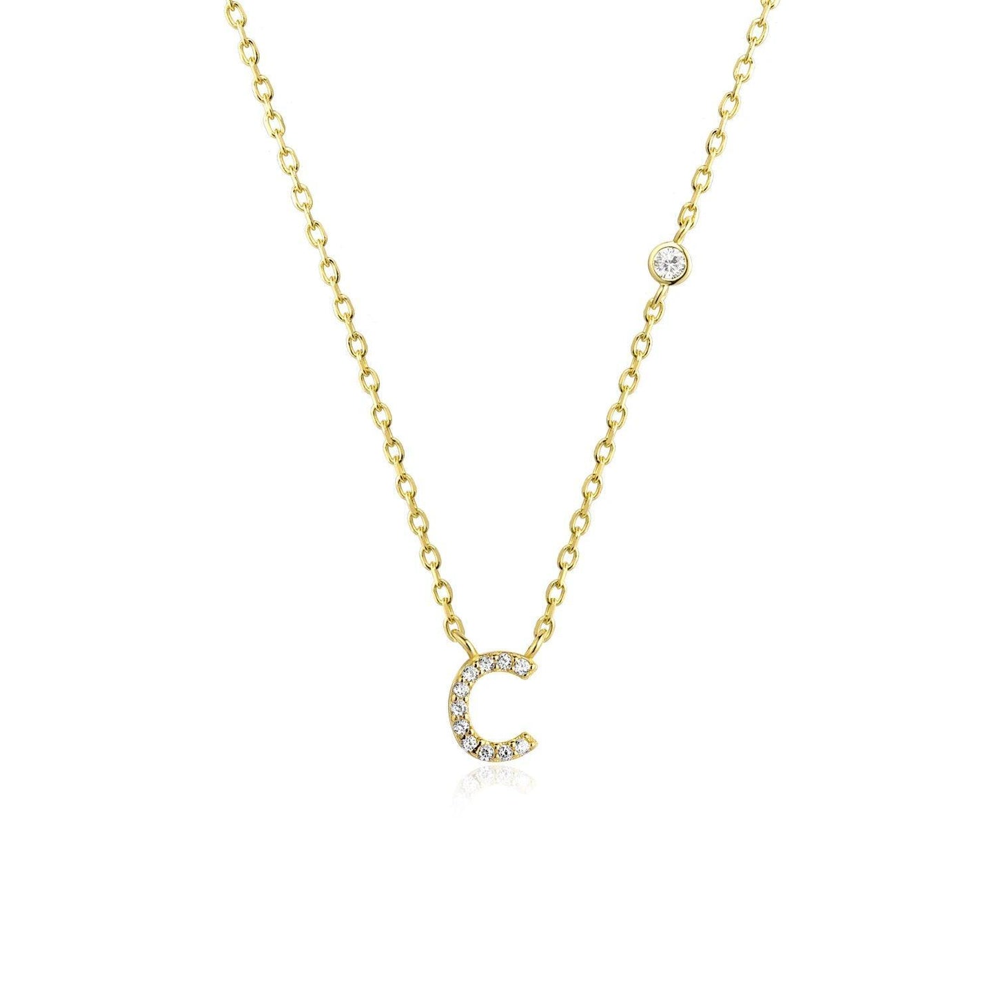 Ivy Initial Necklace - Swaveo Jewelry