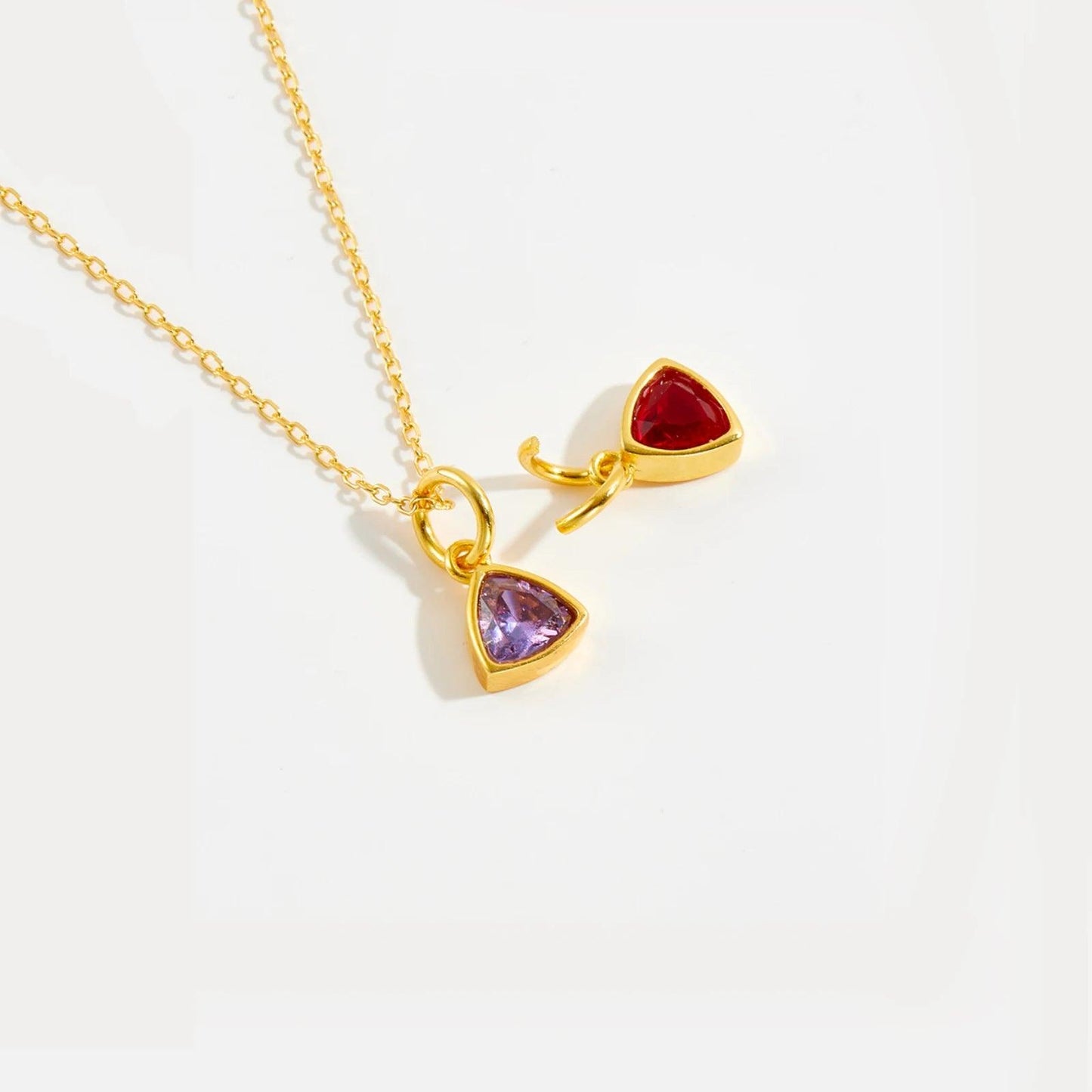 Initial & Birthstone Necklace - Swaveo Jewelry
