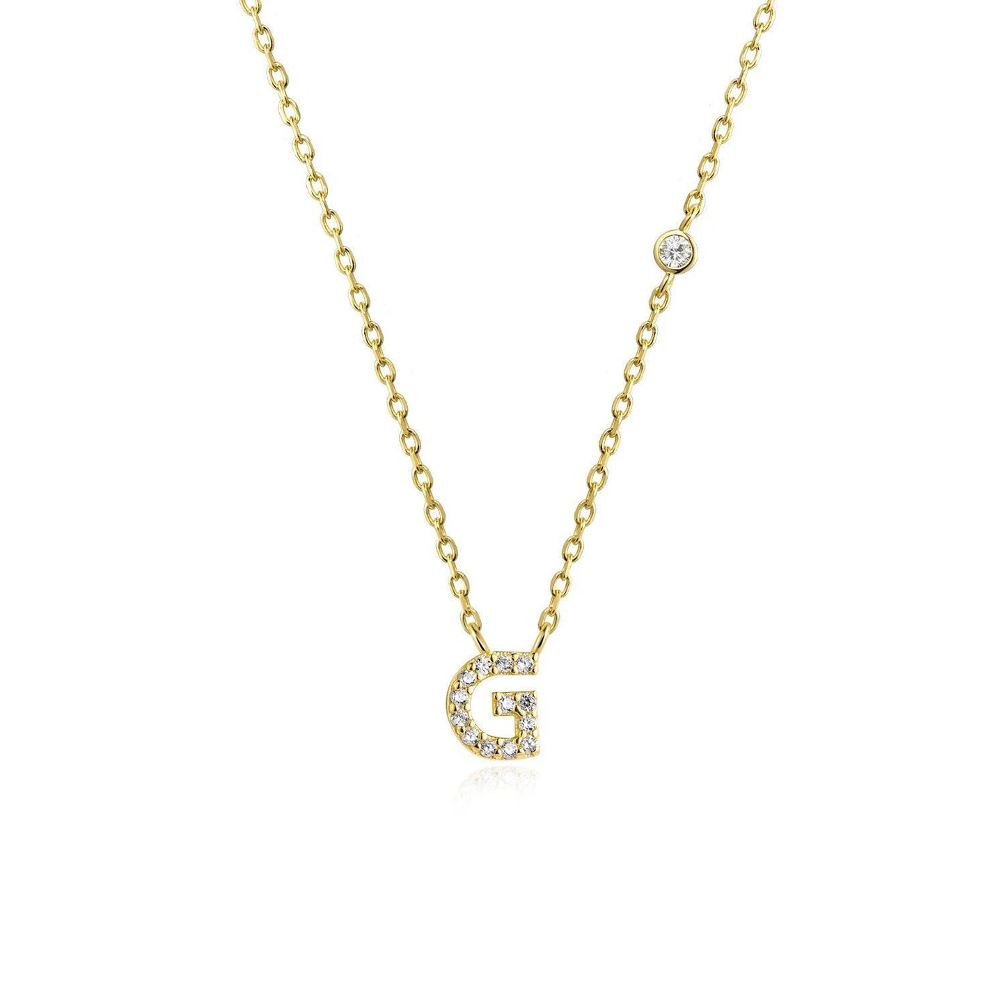 Ivy Initial Necklace - Swaveo Jewelry