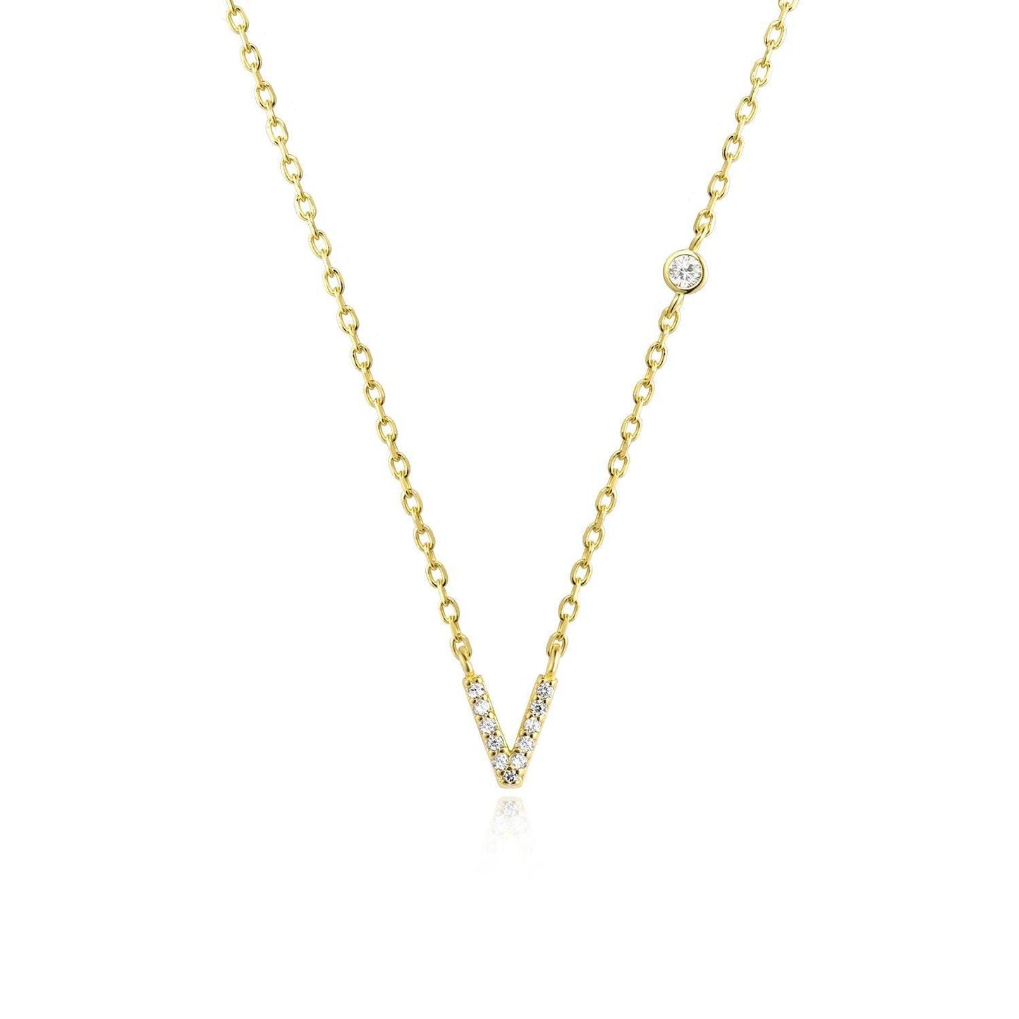 Ivy Initial Necklace - Swaveo Jewelry