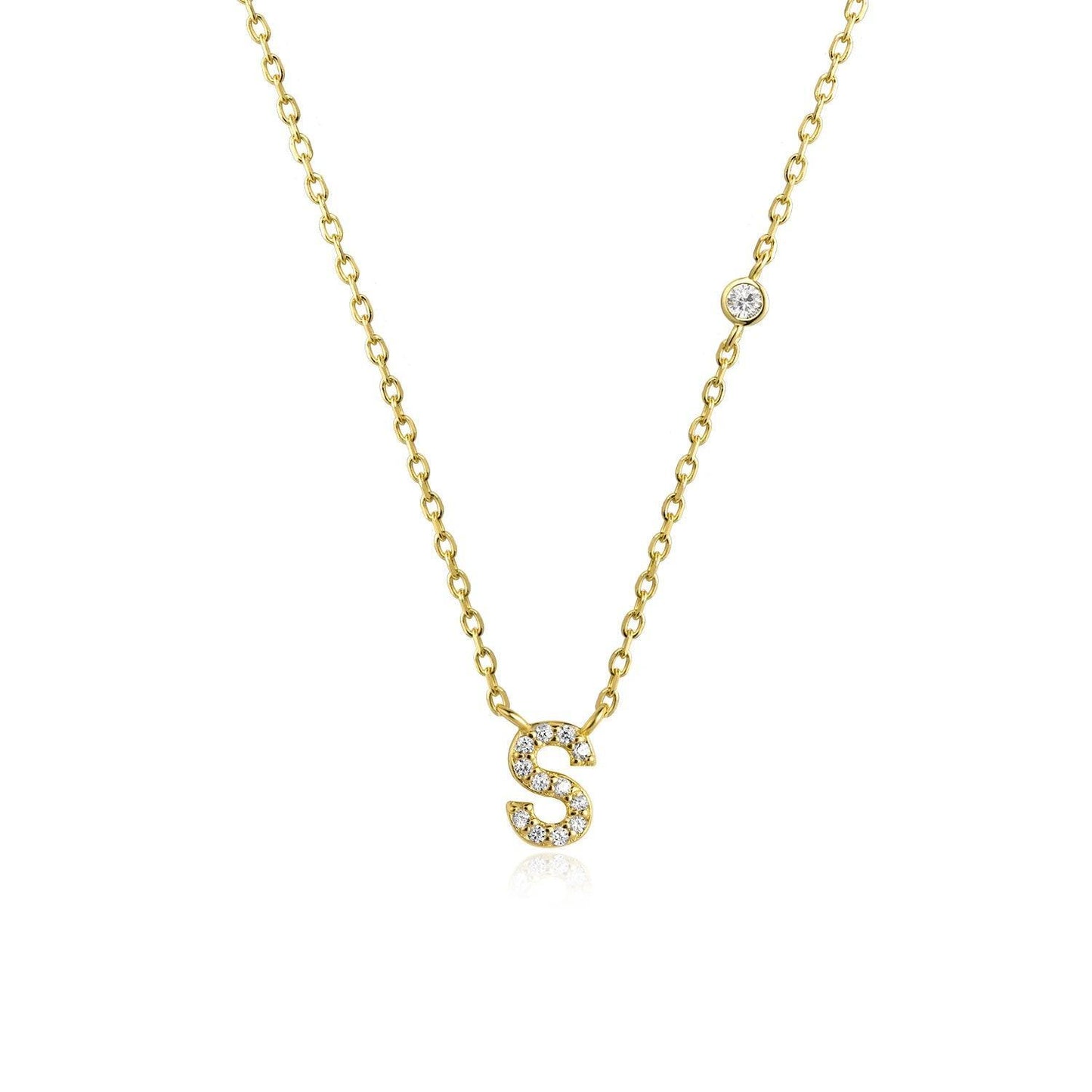 Ivy Initial Necklace - Swaveo Jewelry