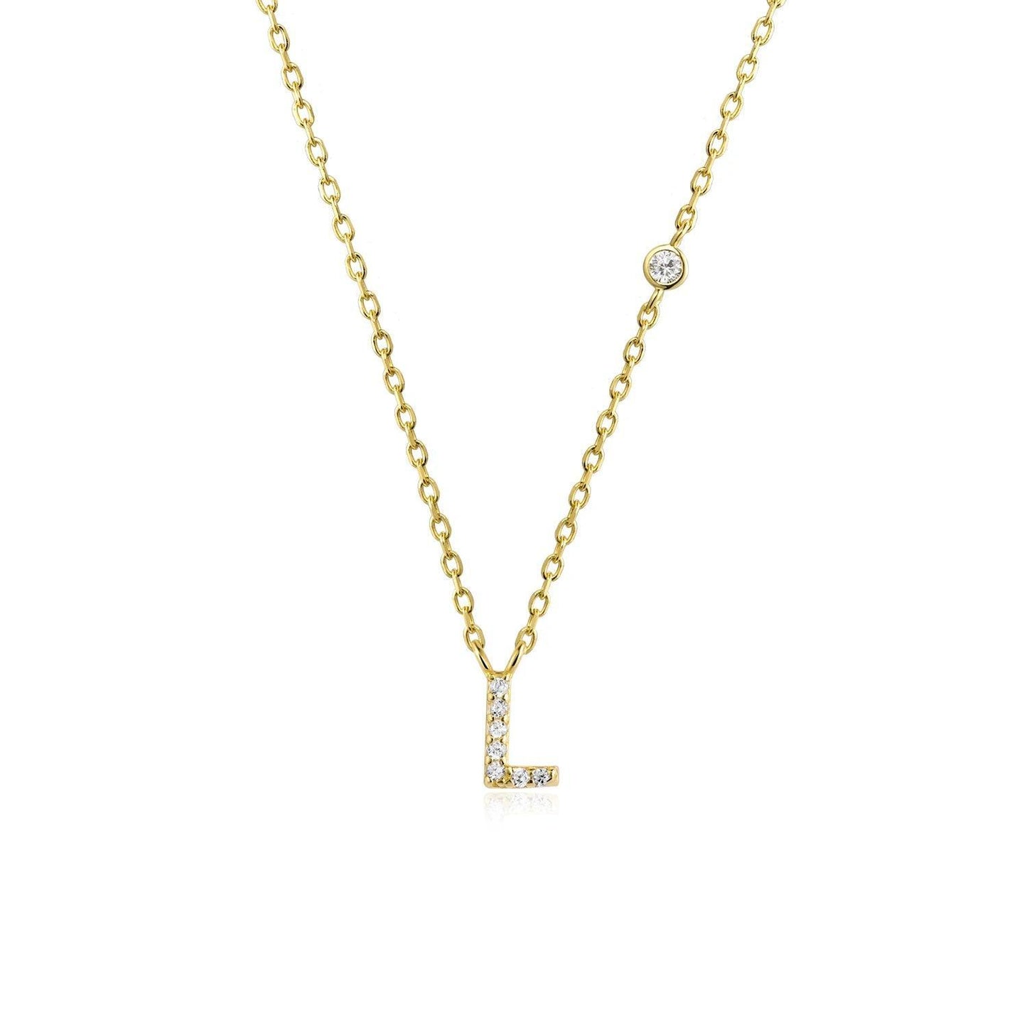 Ivy Initial Necklace - Swaveo Jewelry