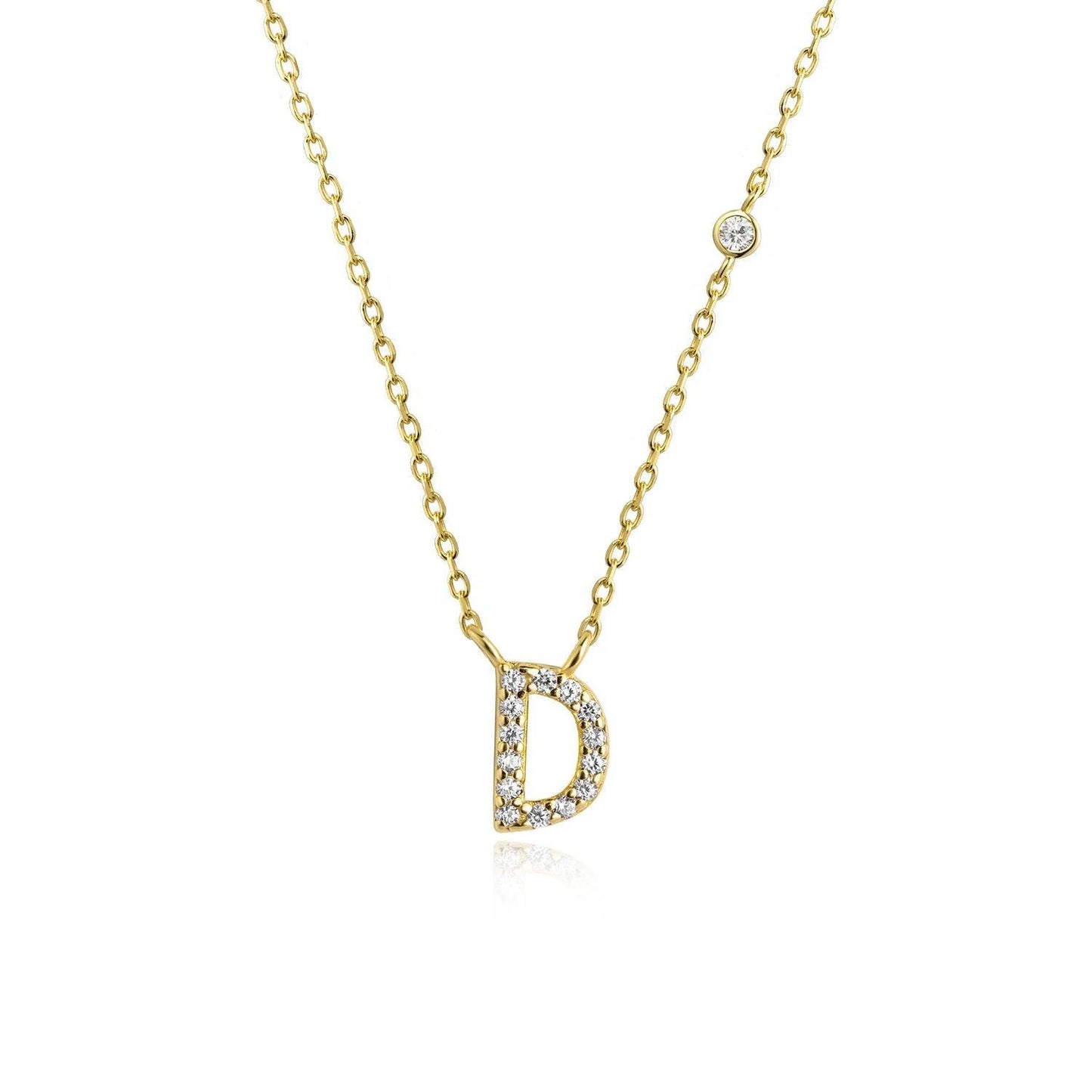 Ivy Initial Necklace - Swaveo Jewelry