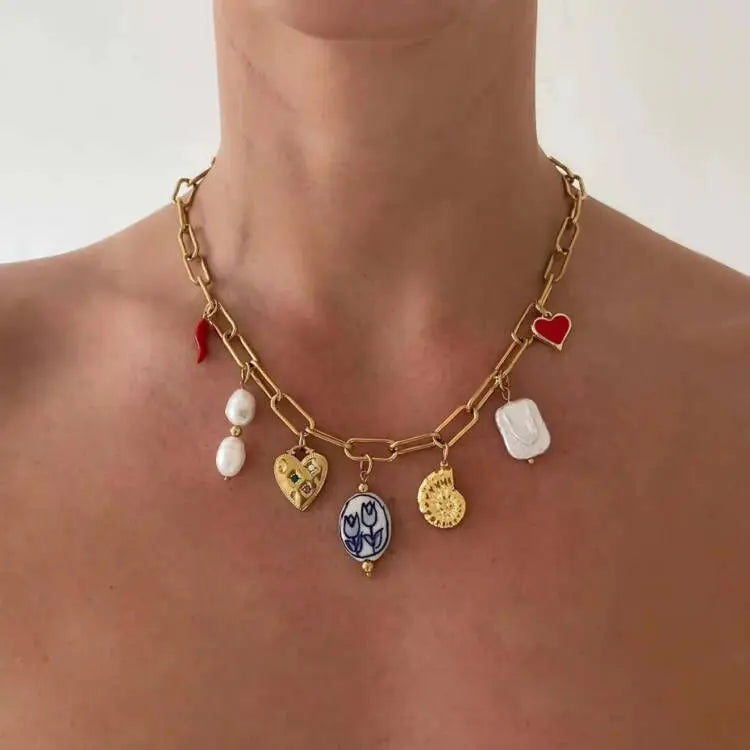 Coastal Link Charm Necklace