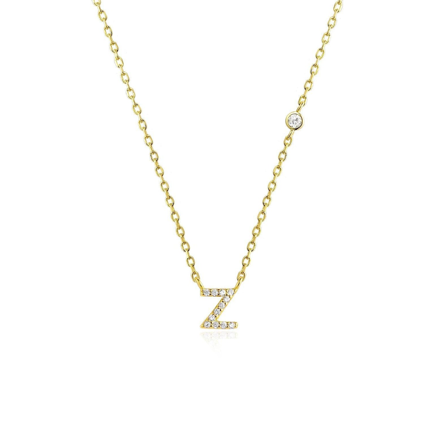Ivy Initial Necklace - Swaveo Jewelry
