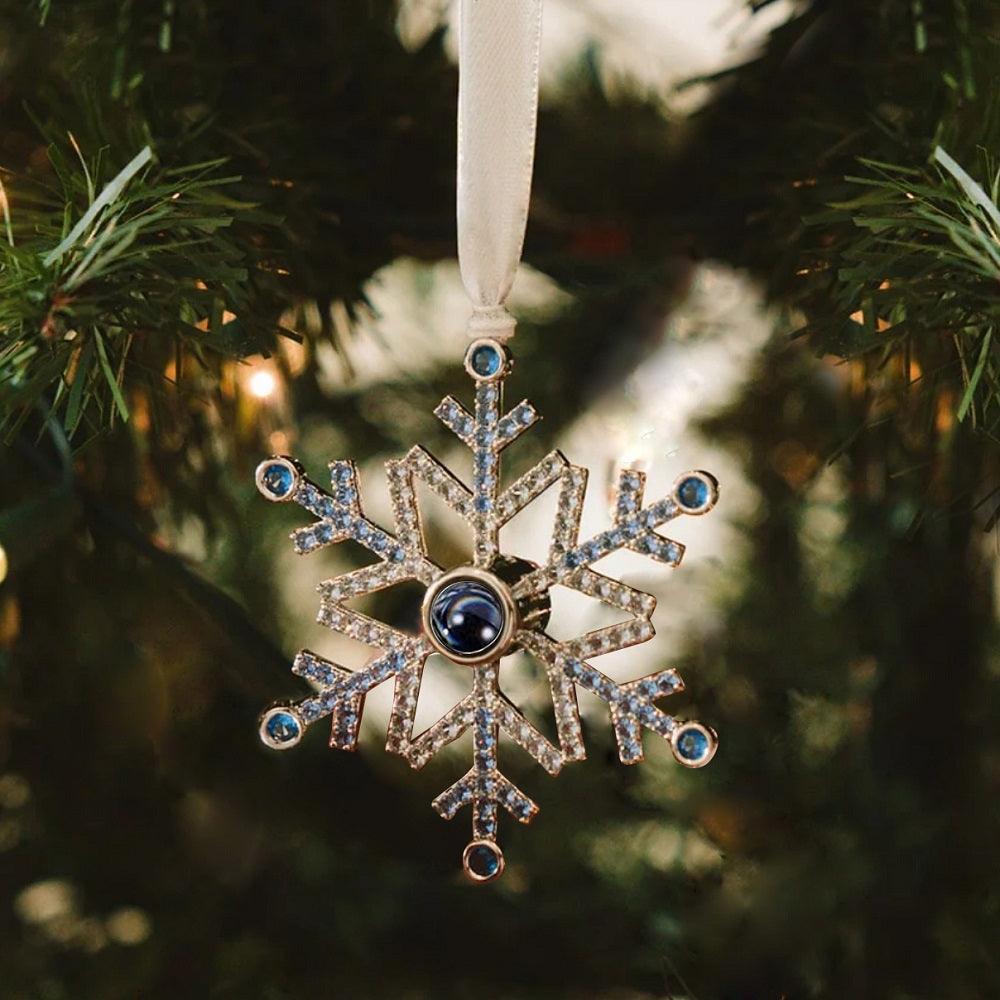 Snowflake Ornament W/ Photo Projection - Swaveo Jewelry
