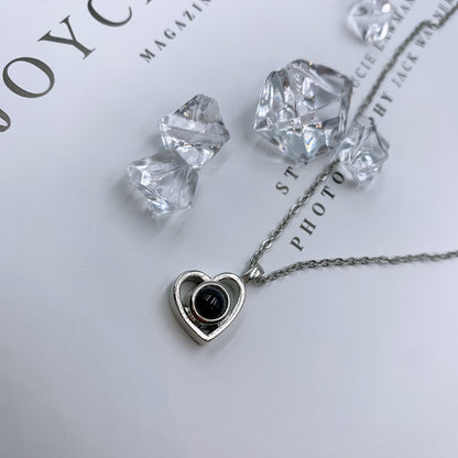 Heart-Shaped Necklace - W/ Photo Projection - Swaveo Jewelry