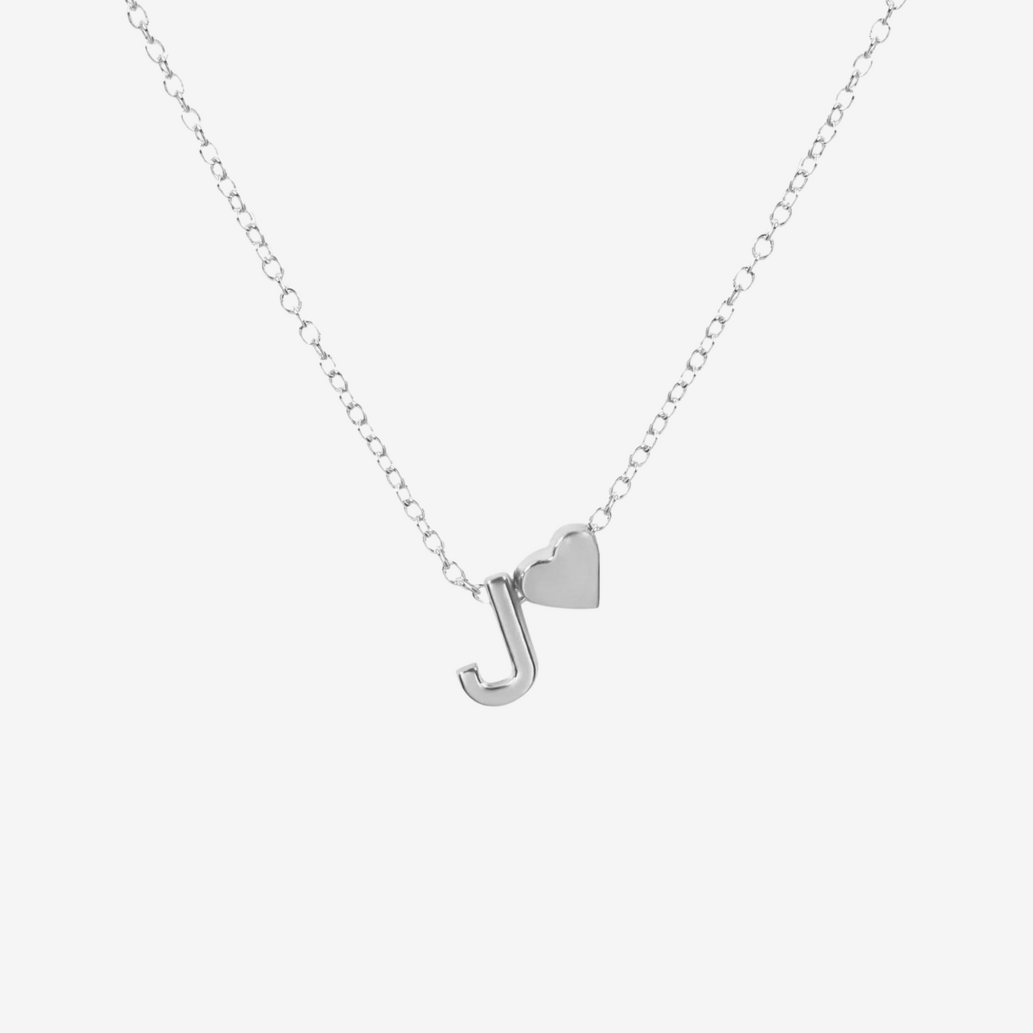 Heart Initial Pendant Necklace