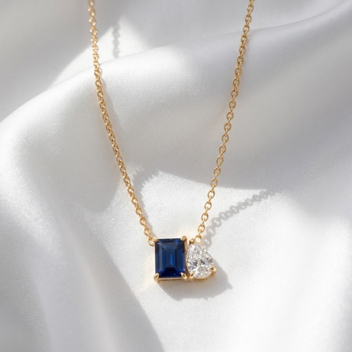 You & Me Birthstone Necklace