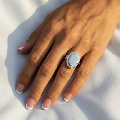 Oval Locket Ring