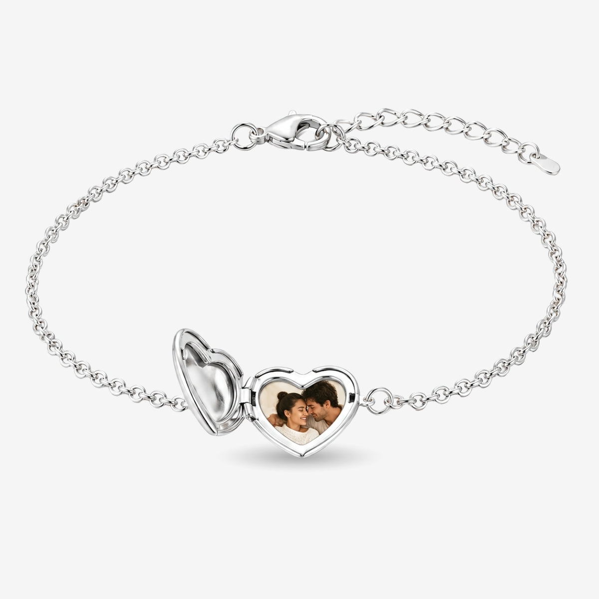 Heart Photo Locket Bracelet